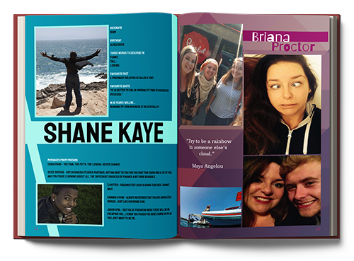 Example L431 yearbook spread