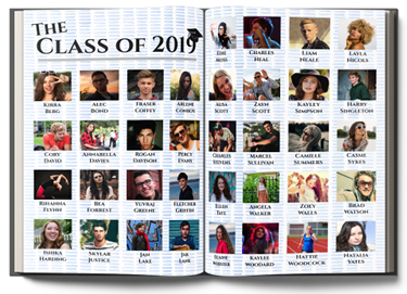 Example Customisation yearbook spread