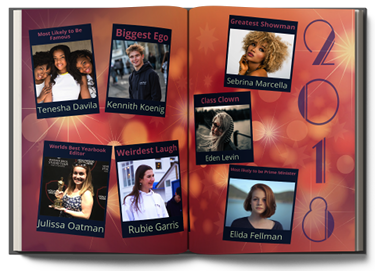 Example Themes yearbook spread