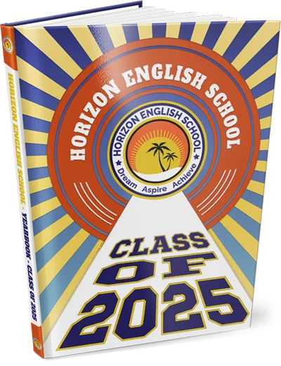 Yearbook cover design - Horizon School Dubai