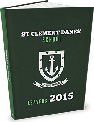 Yearbook cover design - St Clement Danes School